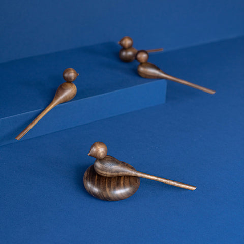 Stein für Walnuss-Glücksvogel